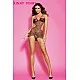 הלבשה סקסית בייבדול מנומר עם תחתון תואם Kinky Pinky Lingerie 