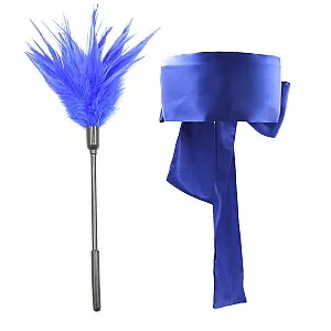 סט כיסוי עיניים ונוצת דיגדוג לזוגות | Feather & Blindfold Set סט כיסוי עיניים ונוצת דיגדוג לזוגות | Feather & Blindfold Set
