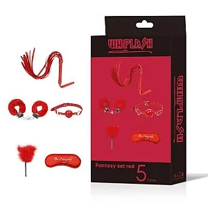 סט פנטזיה אדום 5 חלקים  לחוויה זוגית מעוררת | Fantasy Set Red 5   סט פנטזיה אדום 5 חלקים  לחוויה זוגית מעוררת | Fantasy Set Red 5