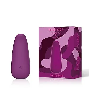 ויברטור דגדגני סיליקון שטוח | Purple Shell