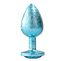 Sky Plug M – פלאג אנאלי מתכתי בצבע כחול בגודל בינוני