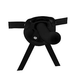 סטרפ-און רתמה ודילדו גדול באורך 18 ס"מ