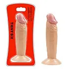 דילדו ריאליסטי קטן למתחילים עם בסיס וואקום | THINY SIX