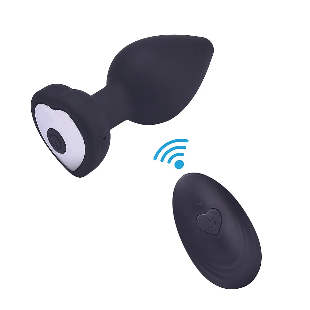 ויברטור אנאלי עם שלט אלחוטי | Black Heart