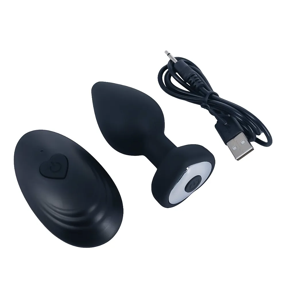 ויברטור אנאלי עם שלט אלחוטי | Black Heart