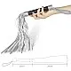  שוט דמוי עור | BDSM  SILVER FLOGGER 