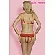 הלבשה סקסית סט אדום חושפני Kinky Pinky Lingerie 