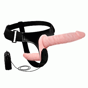 רתמת חדירה כפולה רוטטת | DP Vibrating Strap-On