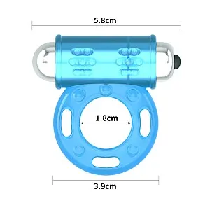 טבעת רטט זוגית זוהרת בחושך | Blue Ring