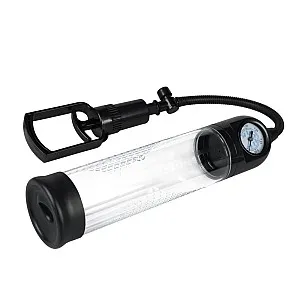 משאבת זקפה והגדלה ידנית עם מכשיר למדידת לחץ | TIME TO PUMP 