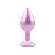 Pink Plug S – פלאג אנאלי ורוד קטן עם אבן דקורטיבית