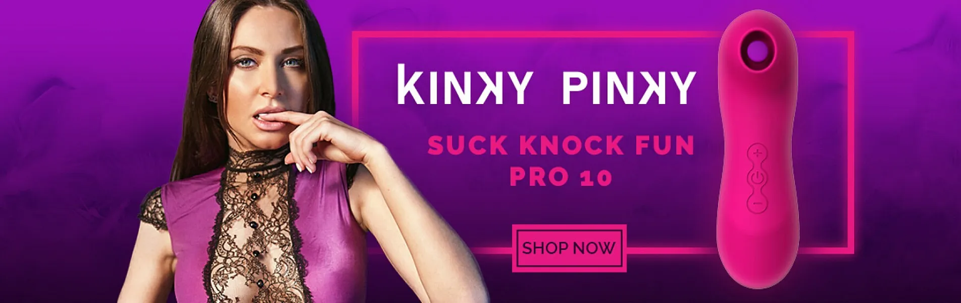 ויברטור יניקה קינקי פינקי - אביזרי מין בחנות סקס שופ ברמה אחרת