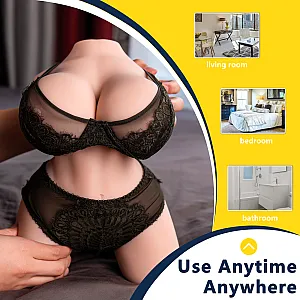 בובת מין חצי גוף ריאליסטית רוטטת | Frieda