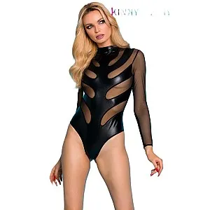 בגד גוף דמוי עור Kinky Pinky Lingerie