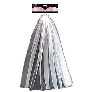 הינומה מעוטרת בולבולים למסיבת רווקות  הינומה מעוטרת בולבולים למסיבת רווקות