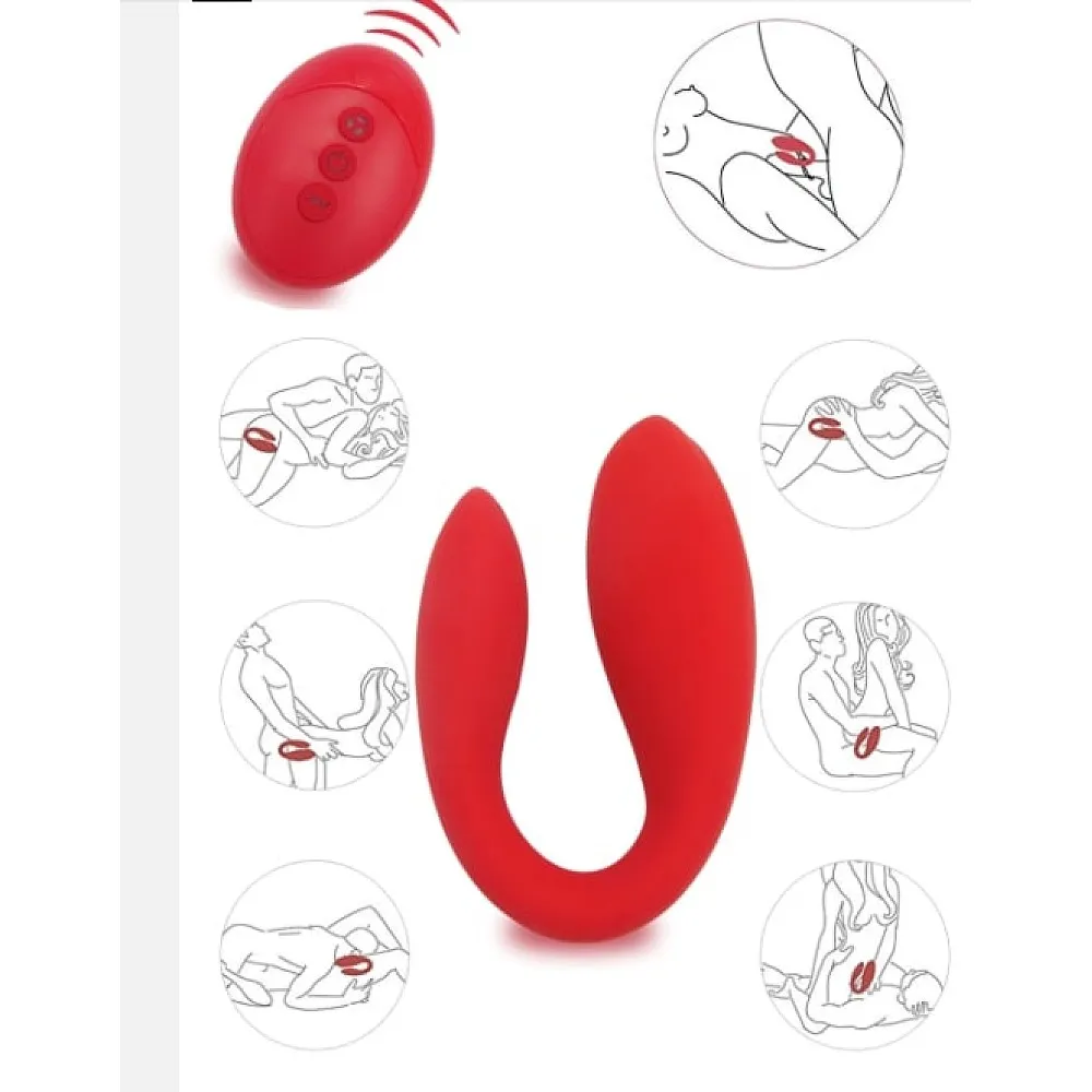 ויברטור זוגי עם שלט רחוק | Double Couple  