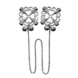 מצבטי פטמות פרח עם שרשרת | Flower Nipple Clamps מצבטי פטמות פרח עם שרשרת | Flower Nipple Clamps
