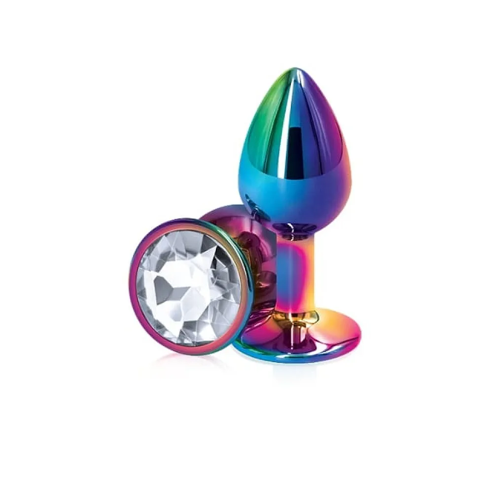 פלאג אנאלי מתכתי צבעוני | Rainbow Jewel Plug