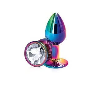 פלאג אנאלי מתכתי צבעוני | Rainbow Jewel Plug