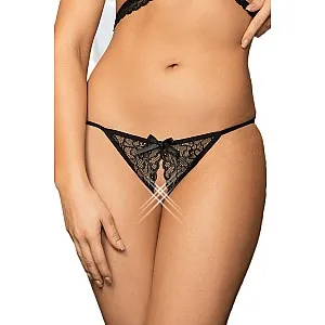 תחתונים סקסיים עם רצועות ופתח במפשעה  תחתונים סקסיים עם רצועות ופתח במפשעה