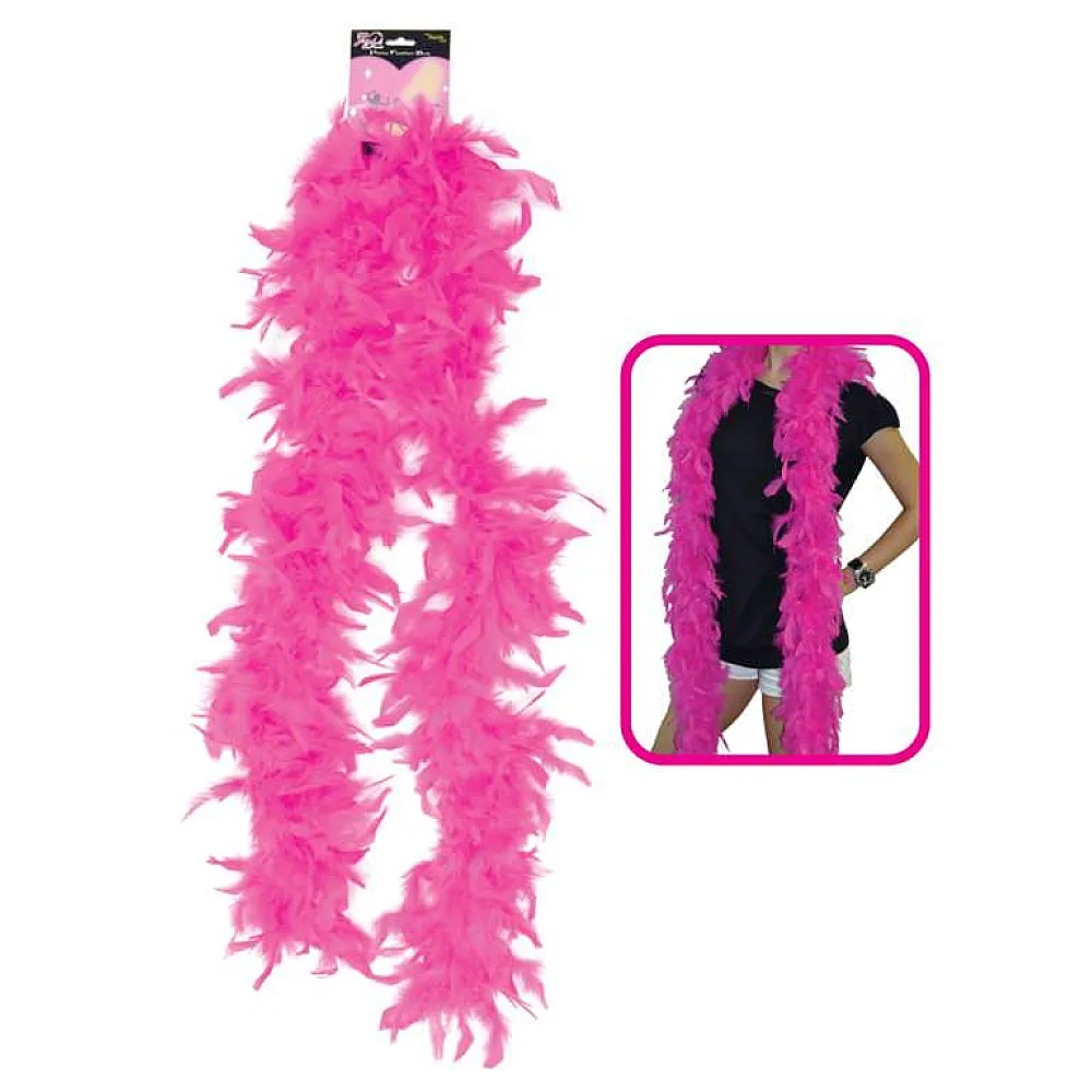 צעיף נוצות ורוד לרווקות | Pink Feather Boa