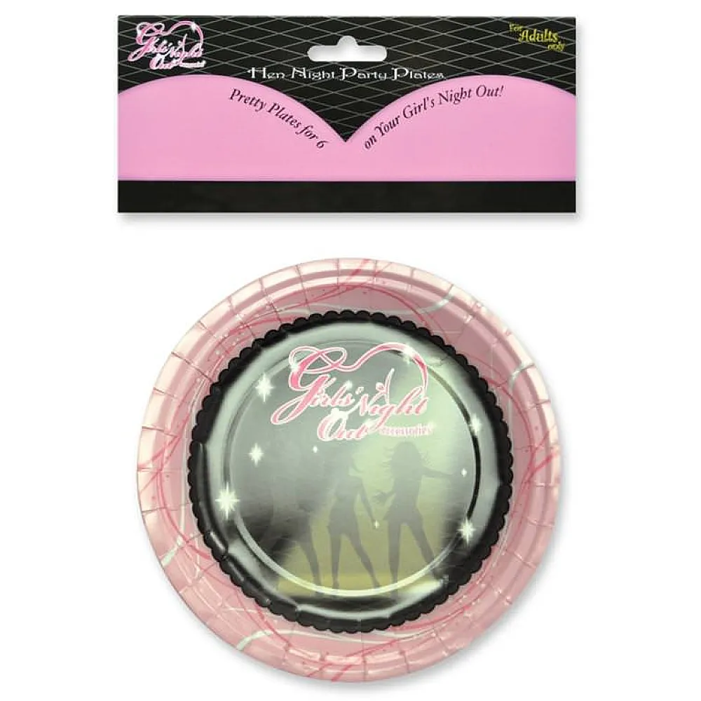 צלחות ורודות לערב בנות | Girls Night Plates