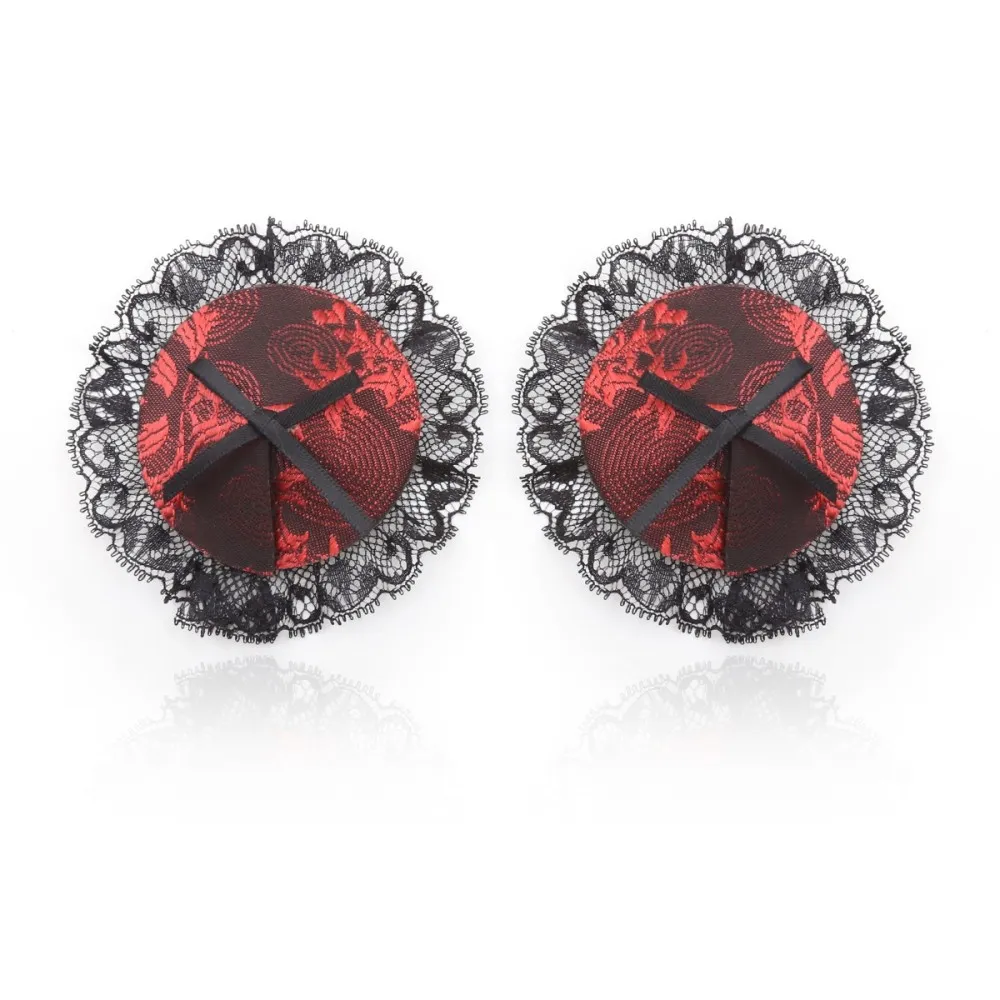 כיסוי פטמות תחרה יוקרתית דביקה לשימוש חוזר | Covers