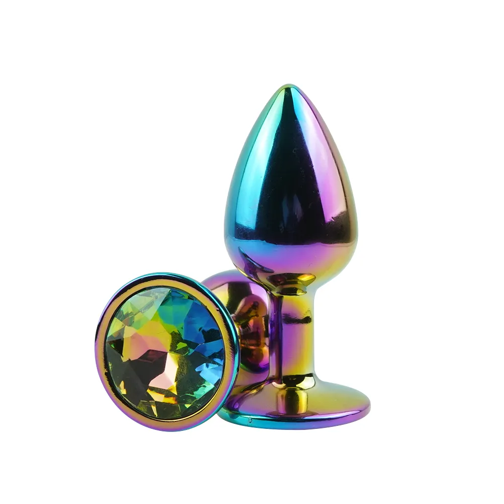 פלאג אנאלי מתכתי ריינבו | Rainbow Metal Plug M