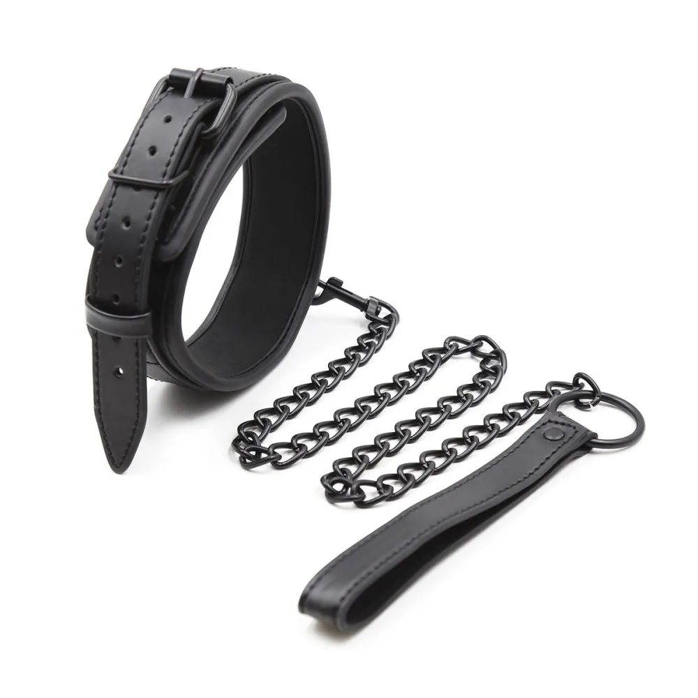 קולר נאופרן עם שרשרת שחורה | Neoprene Collar