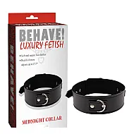 קולר דמוי עור קלאסי | Midnight Collar