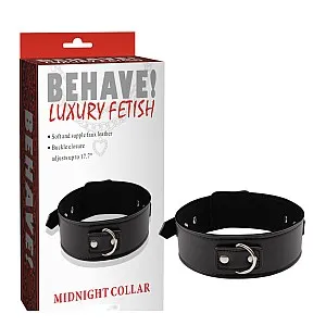 קולר דמוי עור קלאסי | Midnight Collar