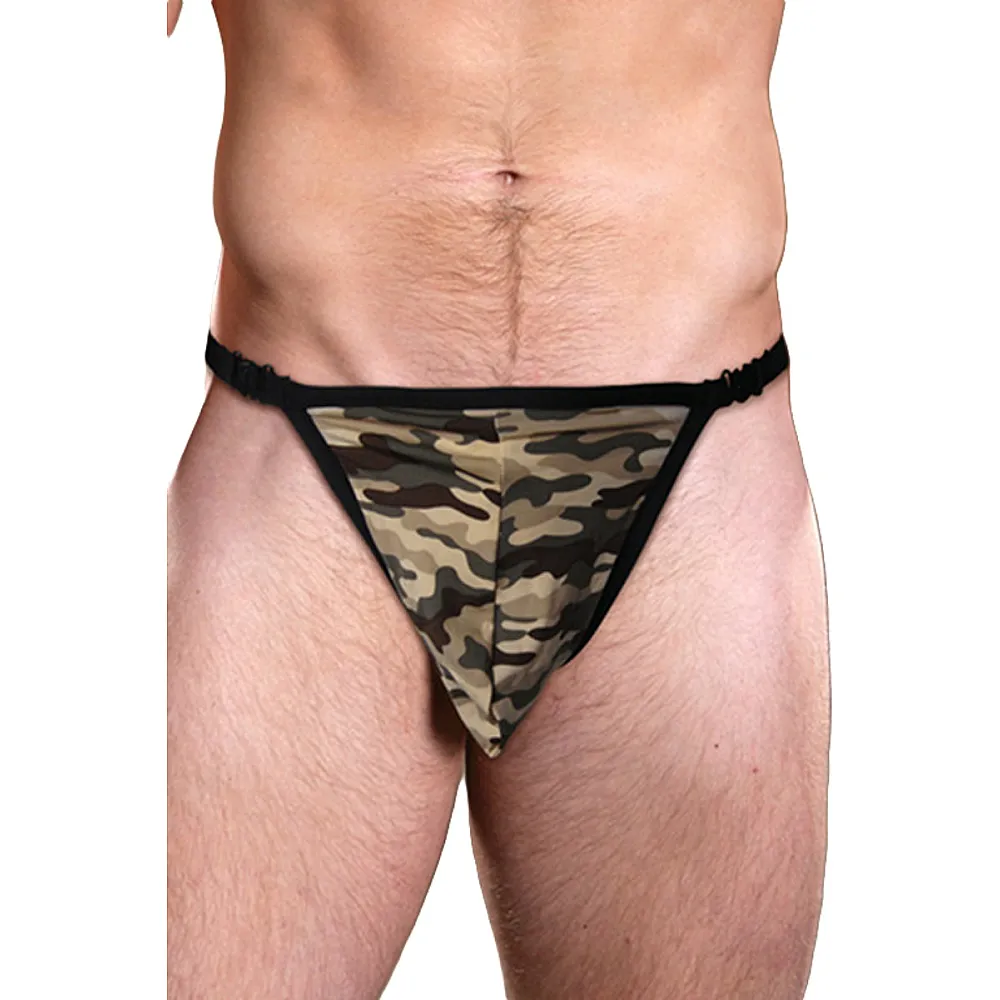 תחתון חוטיני גברי הדפס קומנדו | camouflage