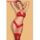 סט הלבשה סקסית אדום לוהט Kinky Pinky Lngerie סט הלבשה סקסית אדום לוהט Kinky Pinky Lngerie