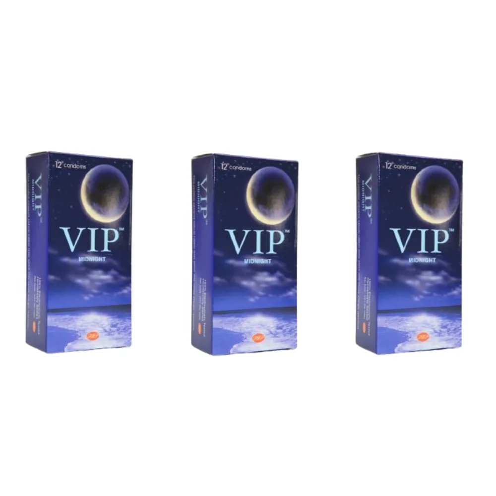 מארז 36 קונדומים דקים | V.I.P Midnight