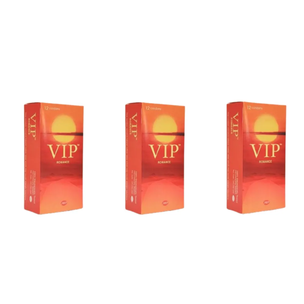 מארז 36 קונדומים בטעמים | V.I.P Romance