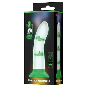 דילדו ריאליסטי עם אפקט זוהר בחושך ובסיס יניקה | Green Rabbit