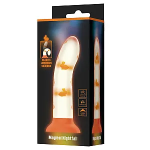 דילדו ריאליסטי גמיש עם אפקט זוהר בחושך | Orange Rabbit