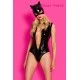 בגד גוף מבריק ומסכה תואמת Kinky Pinky Lingerie בגד גוף מבריק ומסכה תואמת Kinky Pinky Lingerie