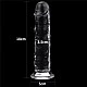 דילדו שקוף ריאליסטי עם בסיס יניקה | Realistic Transparent Dildo דילדו שקוף ריאליסטי עם בסיס יניקה | Realistic Transparent Dildo