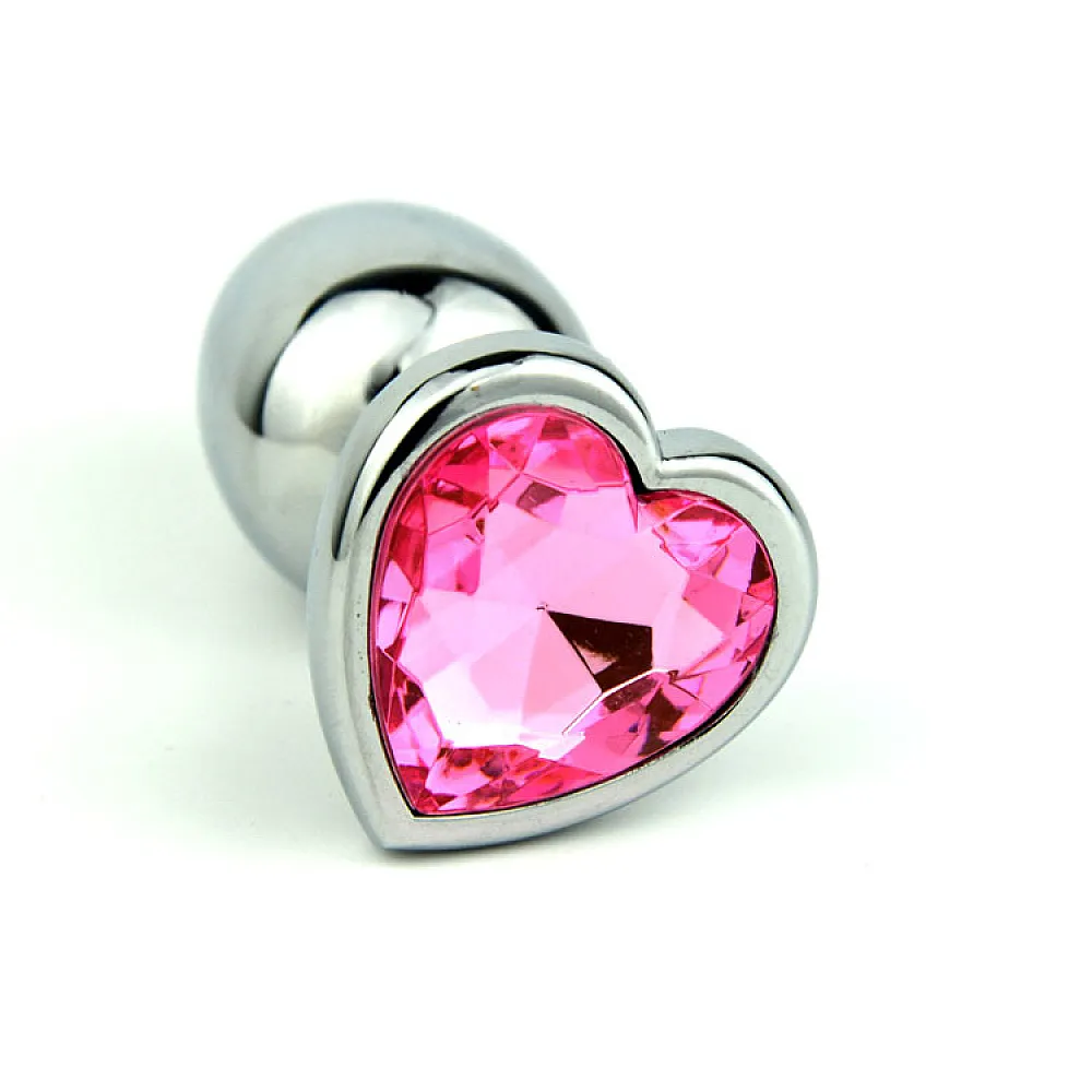 פלאג אנאלי מתכתי עם קריסטל | Heart Jewel