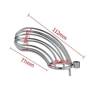 חגורת צניעות לגבר במבנה פתוח | Metal Cage