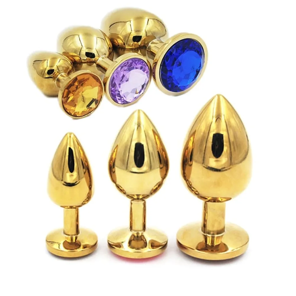 פלאג אנאלי מתכתי זהוב  | Gold Metal Plug M