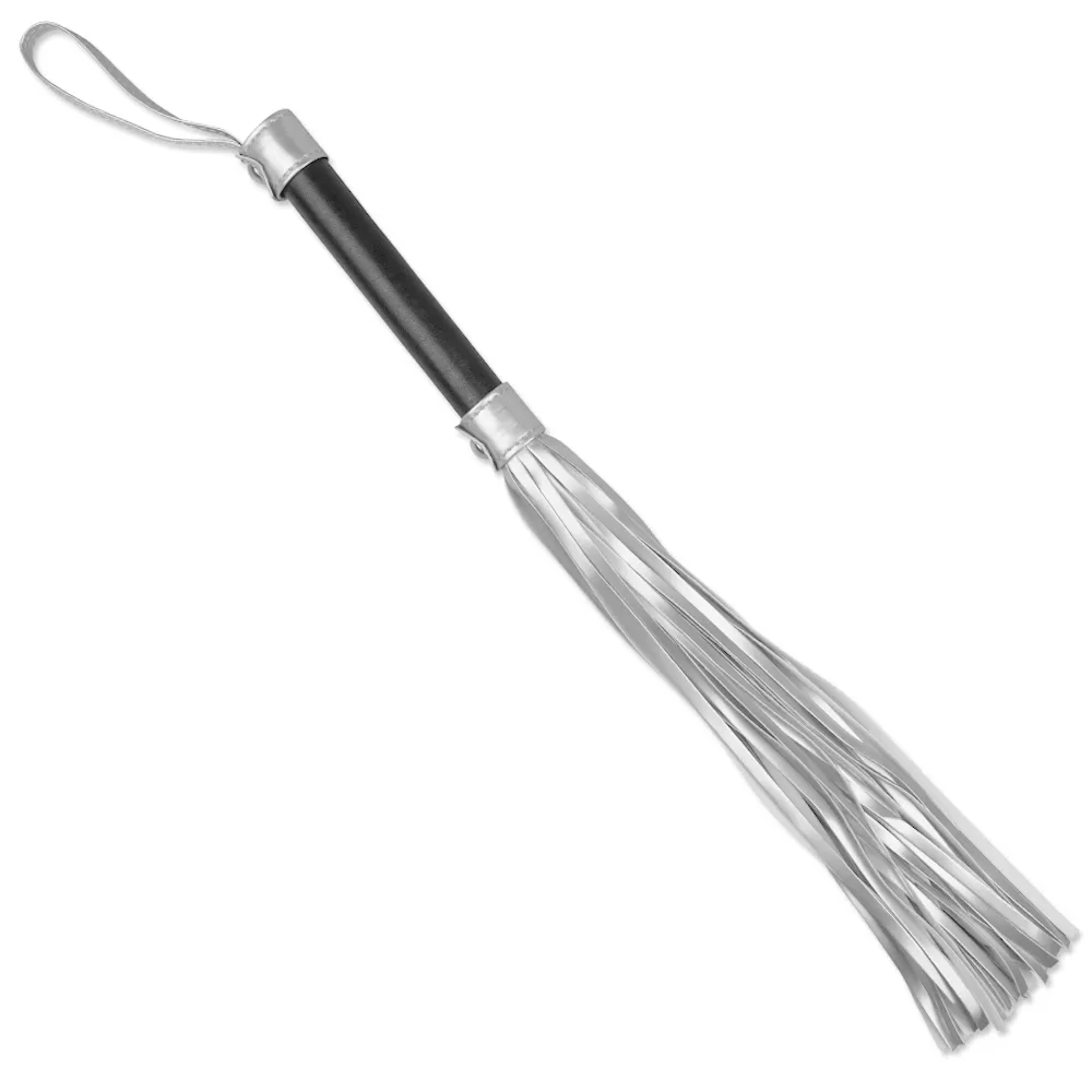 שוט פלוגר כסוף דמוי עור | Silver Flogger