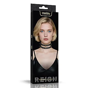 קולר צוואר BDSM עם רצועה כפולה | Double-strap Collar