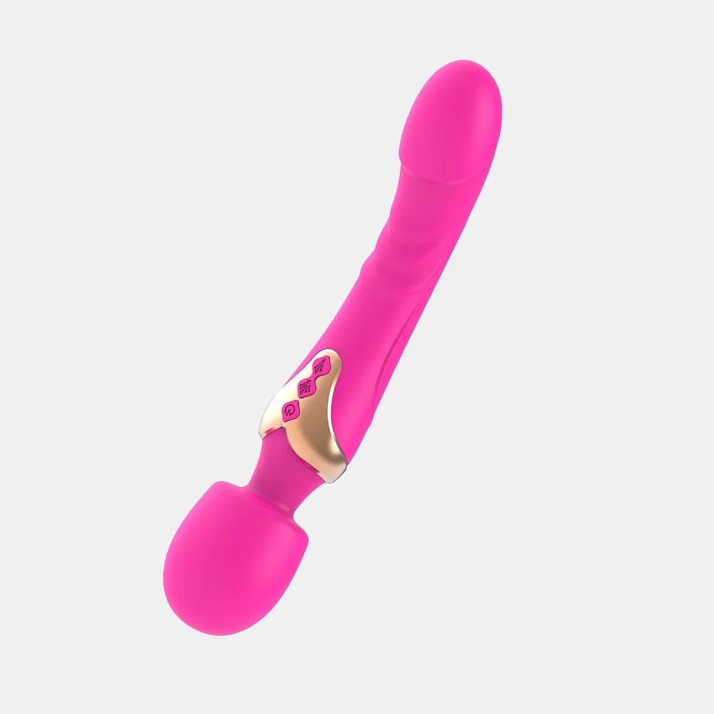 שרביט רטט דו מנועי ורוד | Wand 2Play