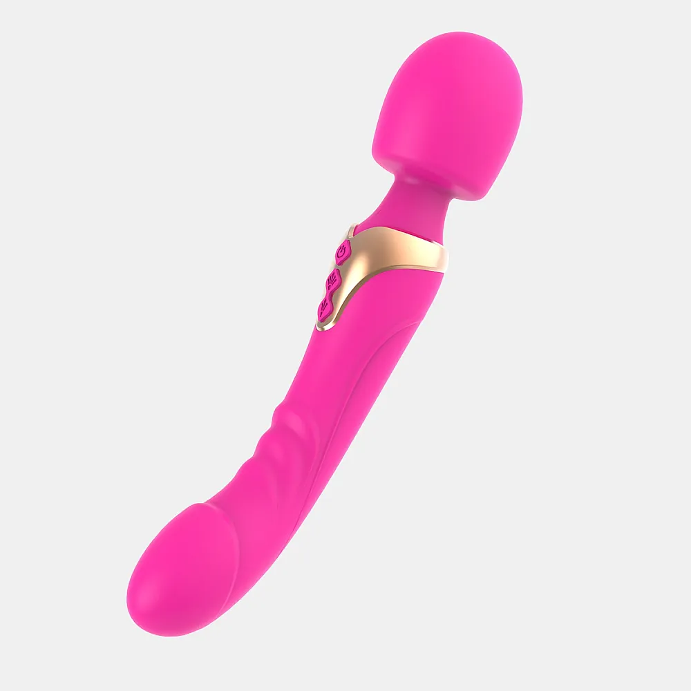 שרביט רטט דו מנועי ורוד | Wand 2Play