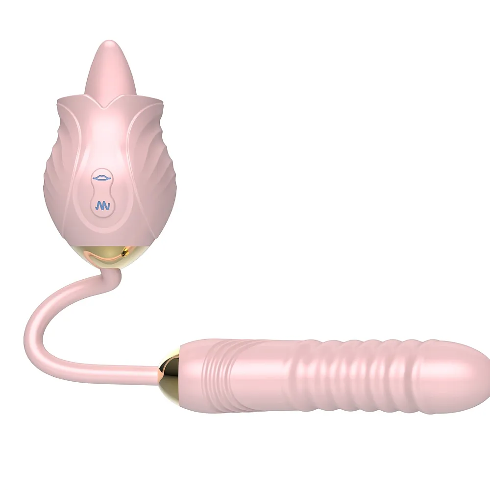 ויברטור ורד דוחף לשון | Thrusting Rose