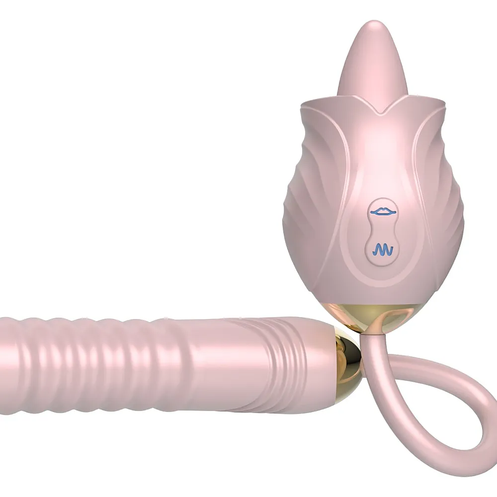 ויברטור ורד דוחף לשון | Thrusting Rose