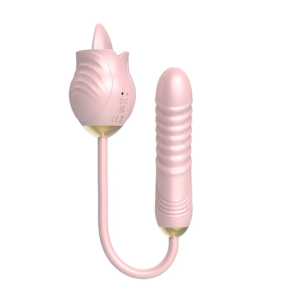 ויברטור ורד דוחף לשון | Thrusting Rose