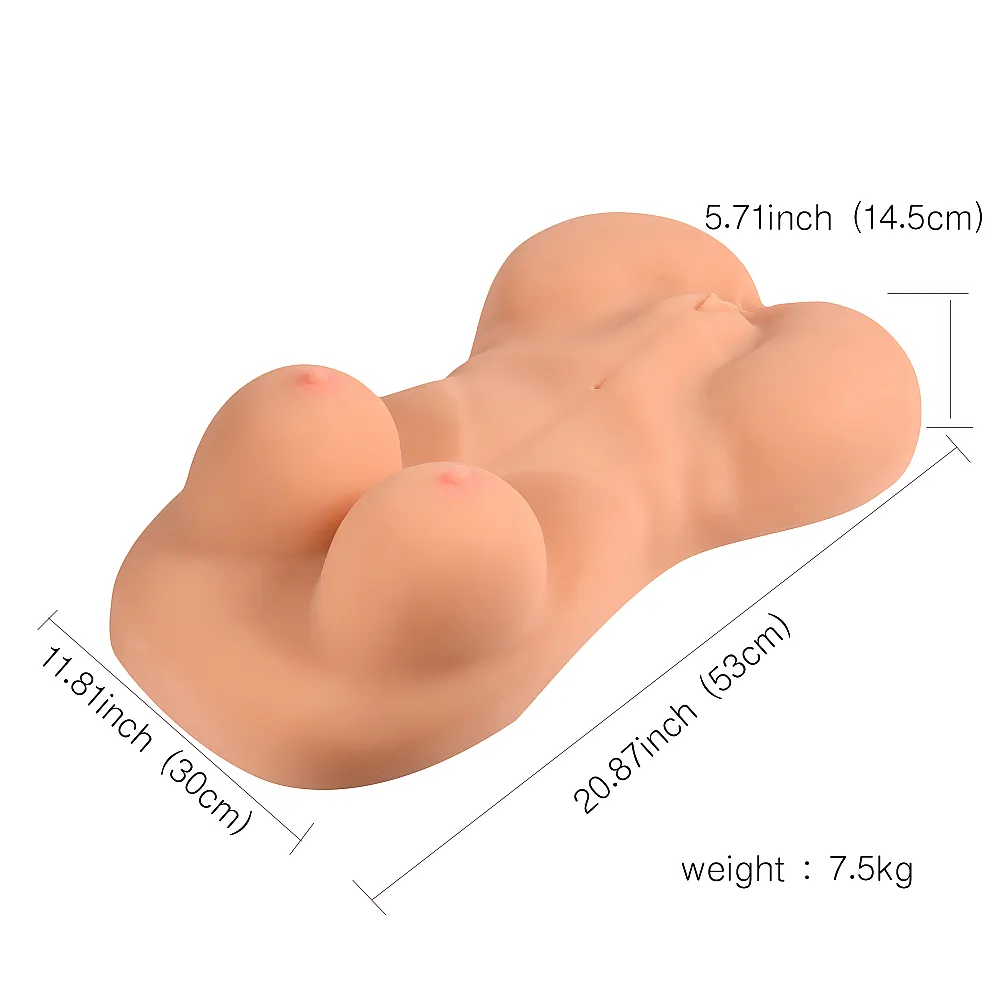 בובת מין פלג גוף ריאליסטית עם חזה וישבן | Luna